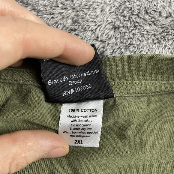 Harley Davidson Motorcycles Steel City T Shirt Adult 2XL Olive Green Sleeveless - Picture 9 of 14